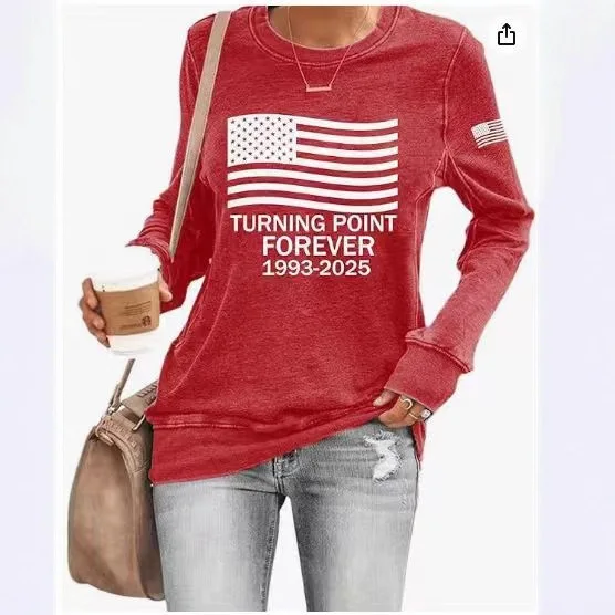 

Forever Sweatshirt Cute CVC Print Sweatshirt Oversized Casual Loose Sweatshirt Tops Woman Y2K Pullover Street Chic Fashion