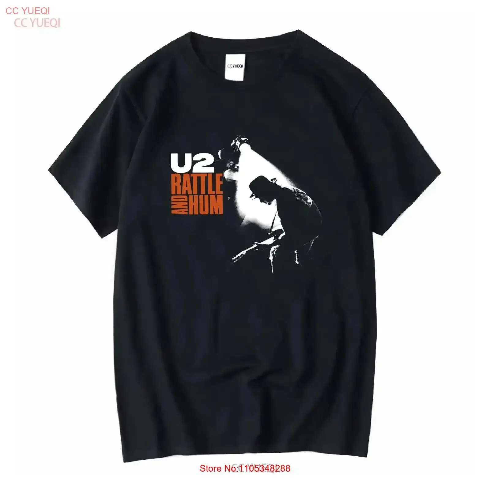 U2 Rattle and Hum T Shirt official 80's new wave Bono Joshua Tree vintage Washed homme Soft graphic Breathable Comfortable