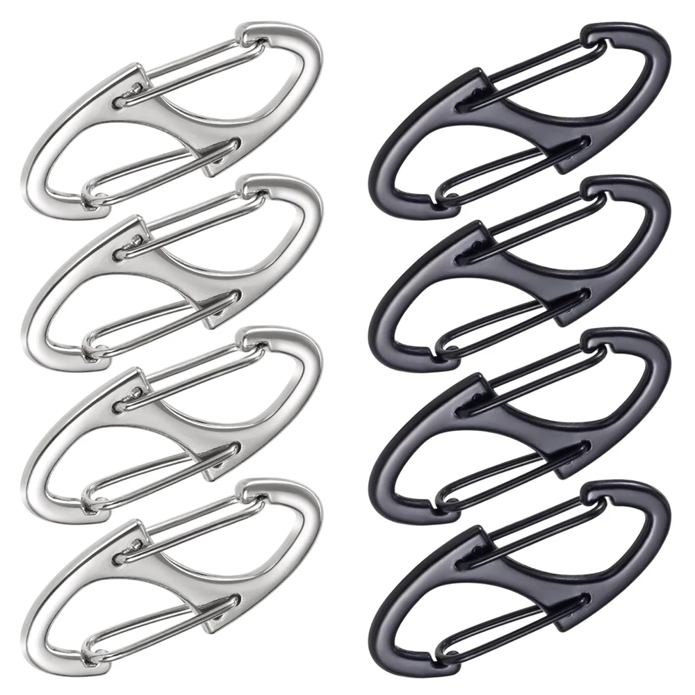 

10Pcs Zipper Clip Anti Theft Deterrent Black Dual Opening Safety Zipper Pull Replacement Keep The Zip Closed for Backpacks