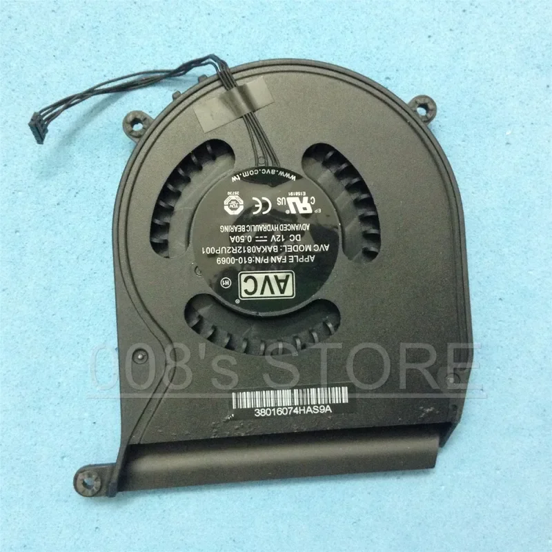 New CPU Cooler Fan ForPC Mac Mini A1347 2010 Mid 2011 2012 270 438 936 MC815 816 387 BAKA0812R2UP001 DC 12V 0.50A 610-0069