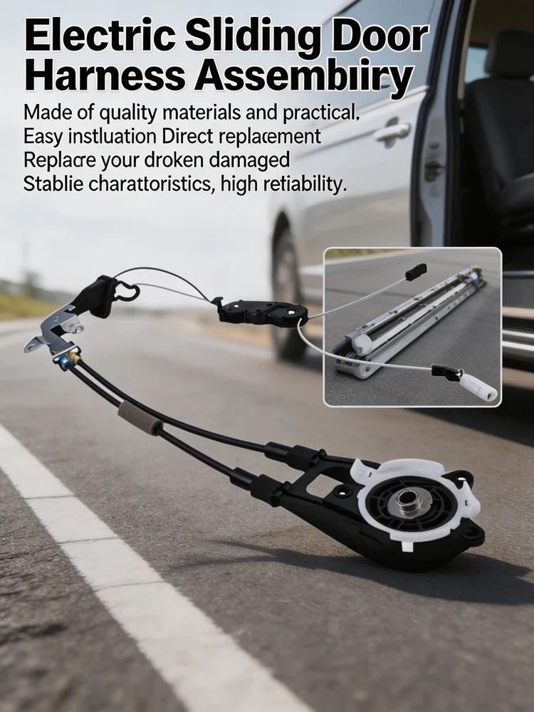 Automotive Electric Sliding Door Harness Assembly Left Plastic Metal 2011-2020 Car Accessories Tools Automotive Electric Sliding