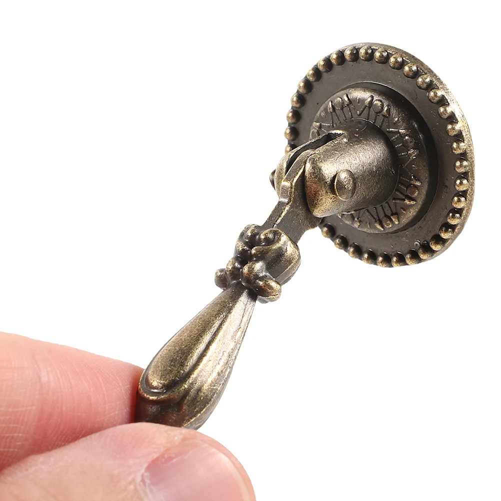 

4Pcs Durable Zinc Alloy Bronze Finish Vintage Cabinet Handles Drawer Pulls Wardrobe Knobs Closet Door Furniture Hardware