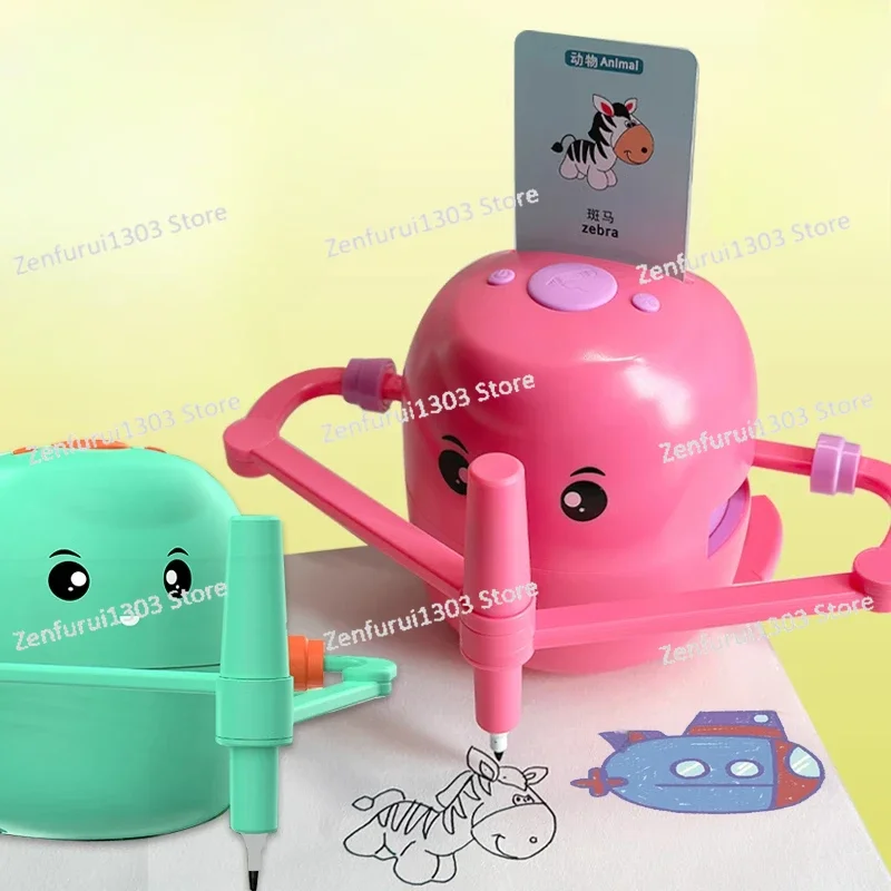 New Educational Early Education Intelligent Automatic Painting Robot 3-8 Years Old Enlightenment Children Birthday Gift Toy