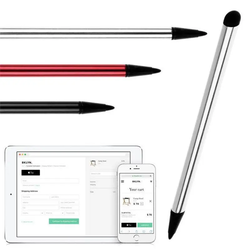 2Pcs ปากกาสัมผัสหน้าจอ Stylus สำหรับ Iphone Ipad Universal Touch ดินสอสำหรับแท็บเล็ตปากกา Stylus Pen สำหรับโทรศัพท์