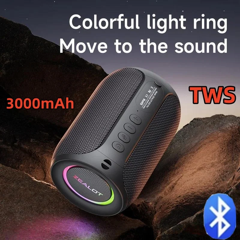 

Wireless Mini Bluetooth Speaker Portable Subwoofer with 57mm Full-frequency Magnetic Horn Wireless HiFi Stereo Sound Boombox TF