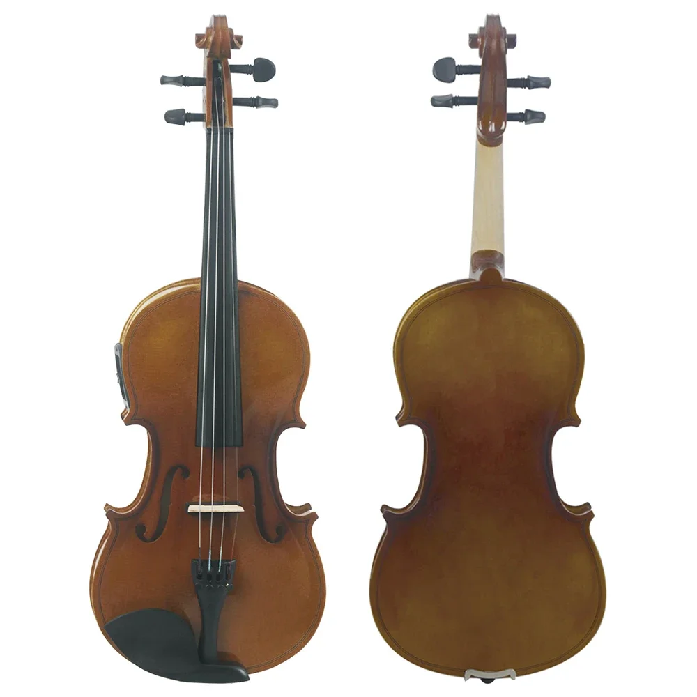 

Professional 4/4 Acoustic Violin Retro EQ Electric Acoustic Violin Fiddle With Case Bow Solid Wood Violin For Beginner Students