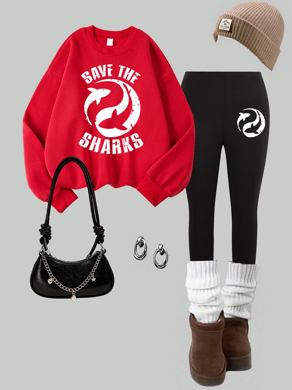 

Женский комплект из 2 предметов, толстовки с простым принтом, леггинсы, модные теплые флисовые штаны с капюшоном, осенняя женская одежда