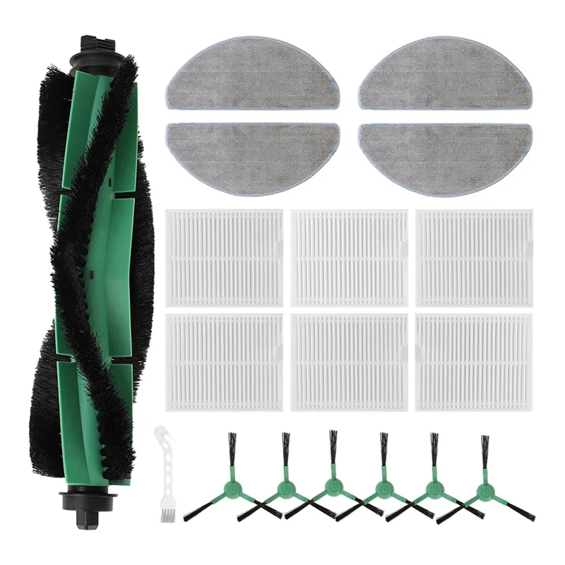 طقم B89B-18 قطعة، فرشاة رئيسية لقطع الغيار، فرشاة جانبية، فلتر، وسادة ممسحة للمكانس الروبوتية Irobot Y0140/ Y0110 #2