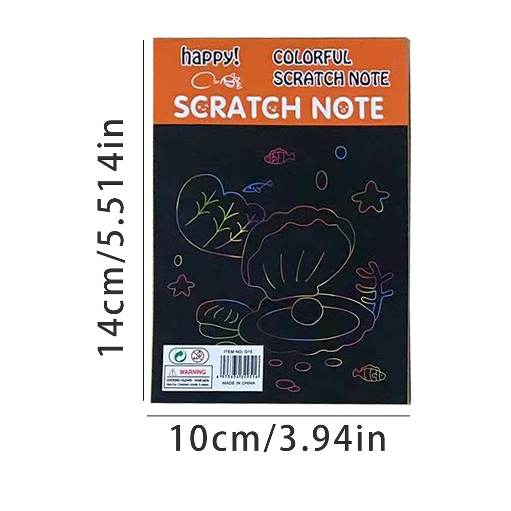 Children's Painting Hand-Painted Scratch Painting DIY Craft Paper Educational Drawing Toys In This Painting