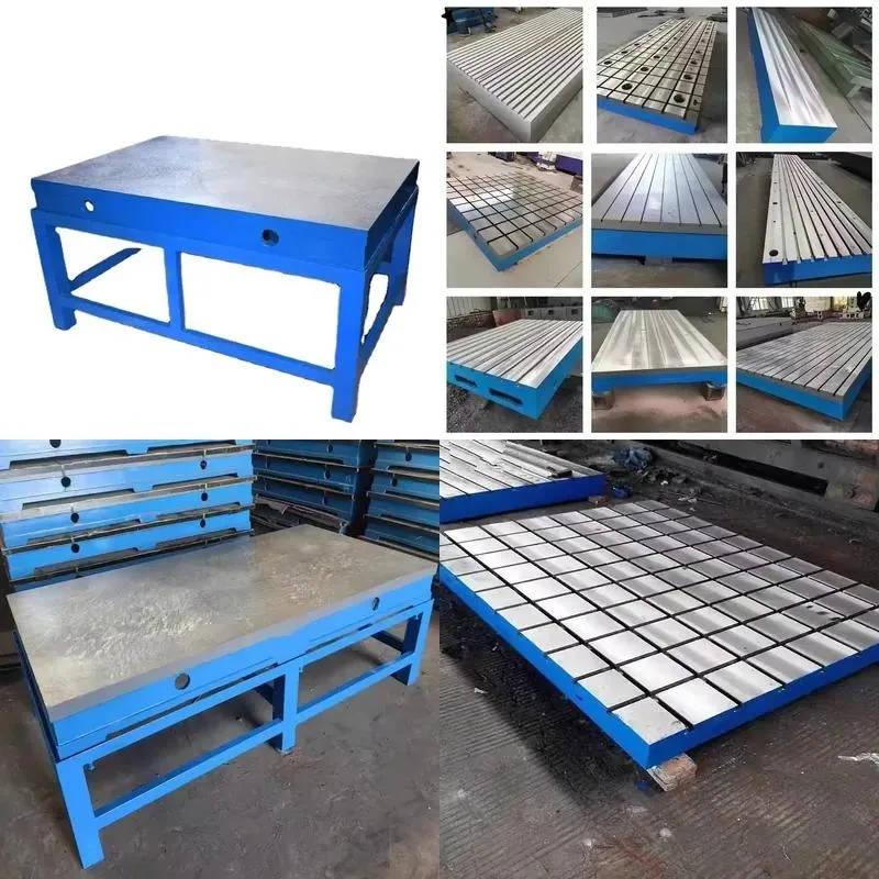 Custom Heavy Duty Cast Iron Workbench Precision T Slot Face Removable Panels Industrial Machining