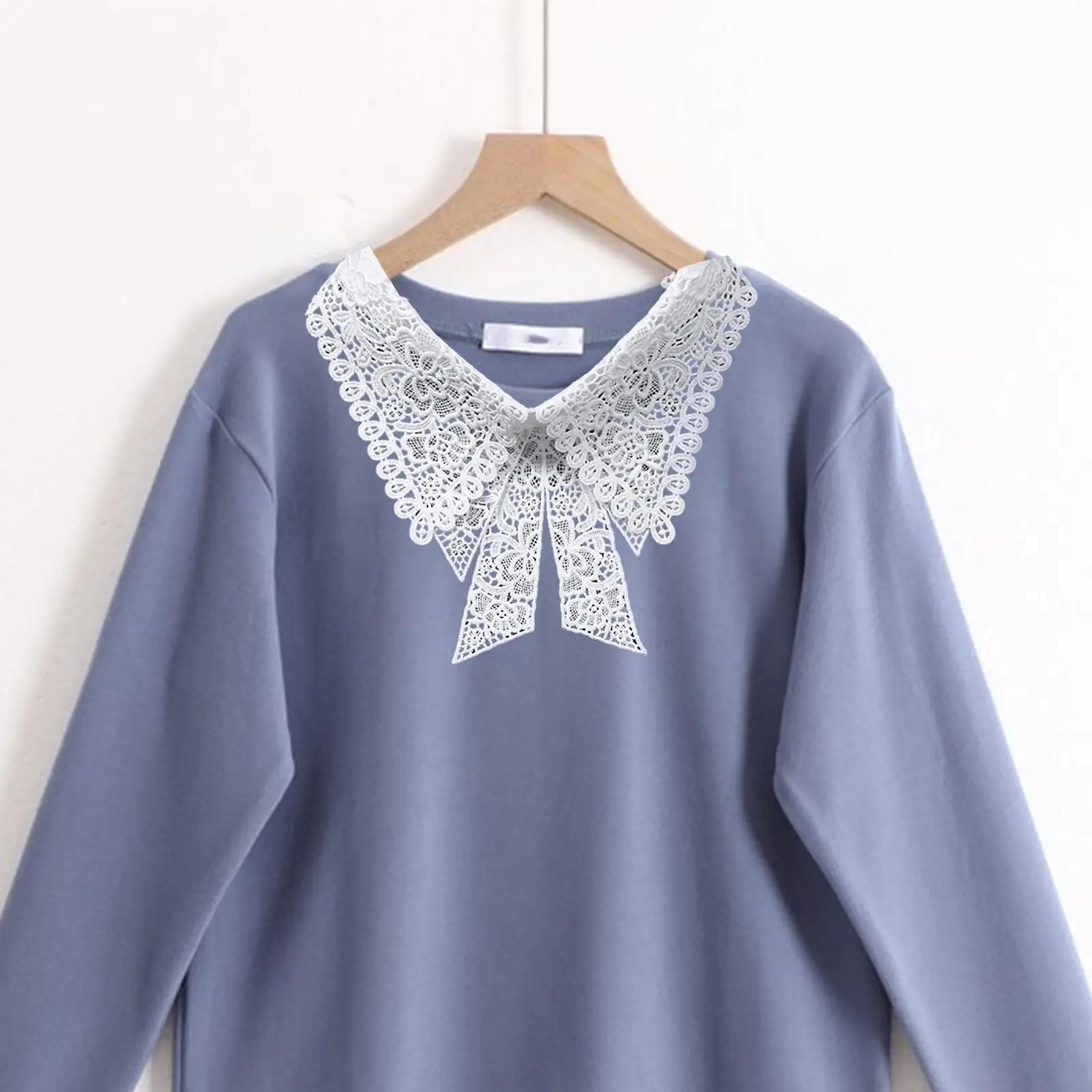 Lace Sleeveless Women’s False Collar Detachable Blouse Neckwear Alternative Clothing for Skirts Sweaters and Shirts