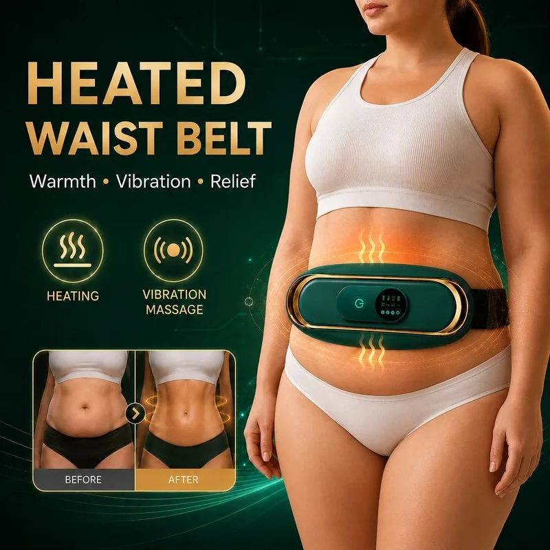 Rechargeable Body Slimming Machine Waist Belt Waist Fitness Massager Weight Loss and Body Shaping Instrument Constipation Relief