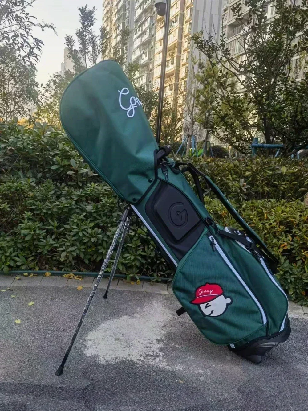 Gooog logo nuevo estante de Golf bolsa de nailon impermeable ultraligero portátil soporte estándar Caddy carrito bolsas para arma