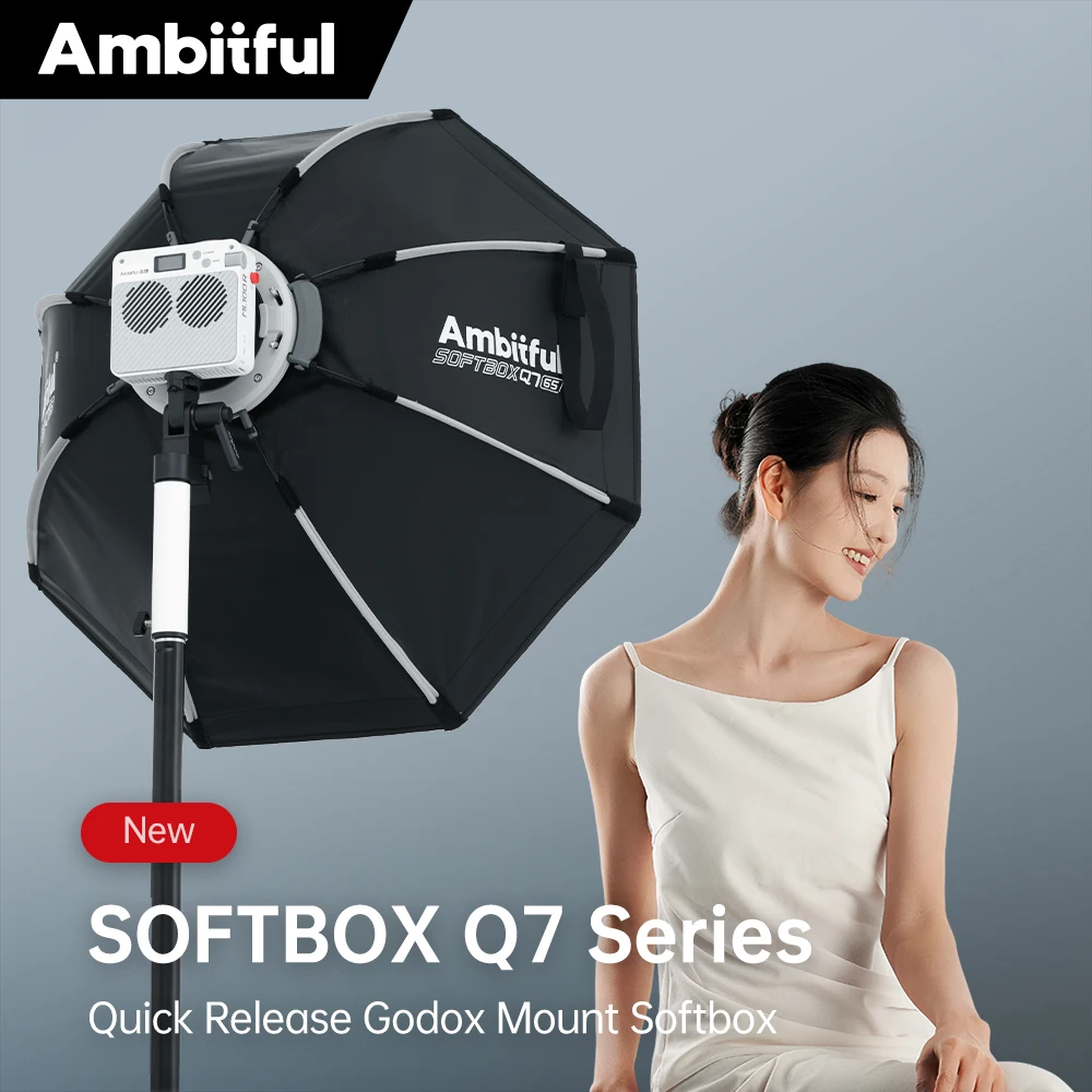 Ambitful Q7 Series Quick Release Octagon Softbox 55cm 65cm 90cm GODOX Mount For GODOX Mount Outdoor Studio Photography