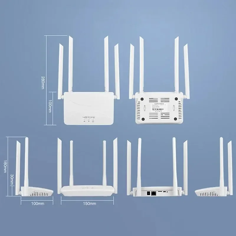 Imagem -03 - Repetidor Extender Router Wifi 4g Lte 150mbps Antenas Power Signal Booster Cartão Micro Sim Inteligente para Casa e Escritório