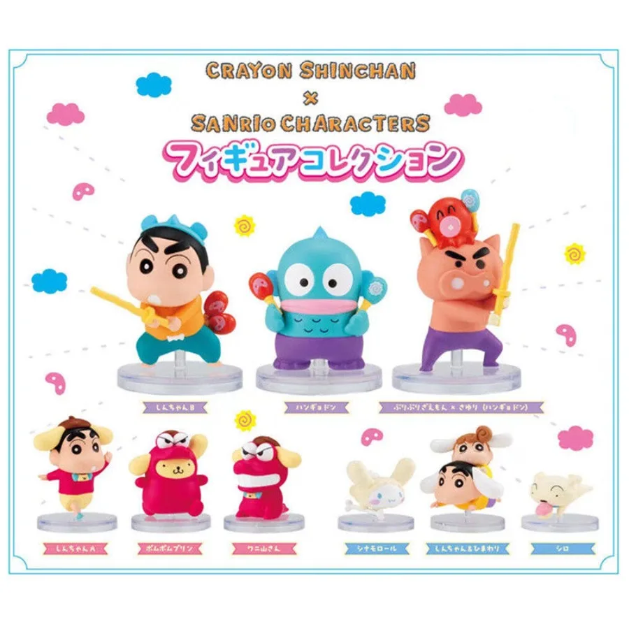 

Новый оригинальный карандаш Sanrio Shin-chan Hangyodon Cinnamoroll PomPomPurin, глухая коробка, аниме, мультяшный декор для рабочего стола, подарок на день рождения