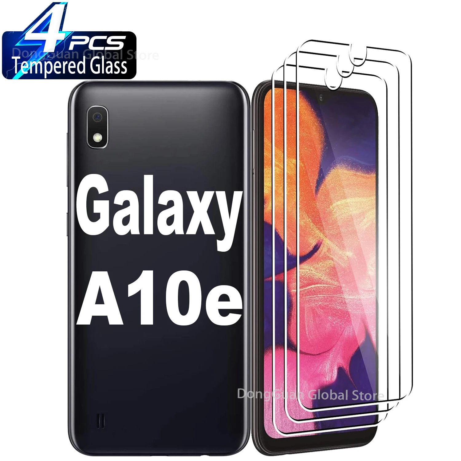 2/4Pcs Tempered Glass For Samsung Galaxy A10e Screen Protector Glass Film