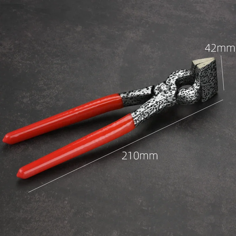Flat-nose Pliers Flanging Workers Can Make Wallets By Hand DIY with Rough Leather Pliers.