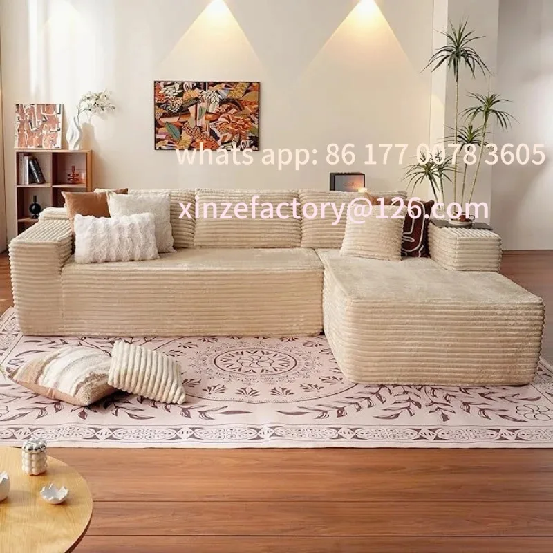 

Customizable Vacuum Compression Sofa Cotton Tofu Block Module Combination Simple Living Room Small Apartment Sofa
