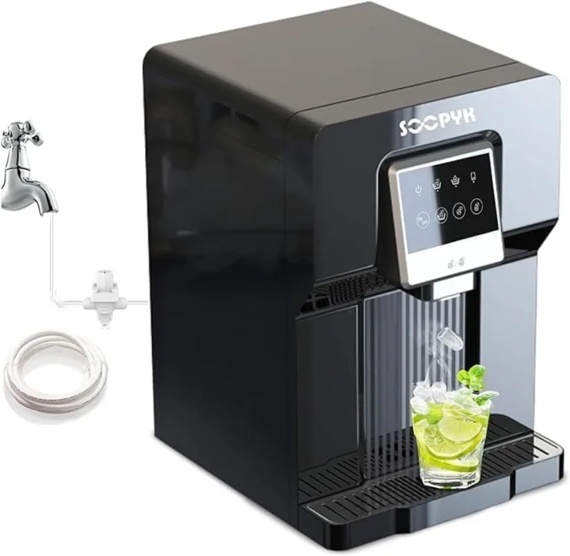 

Countertop Bottleless Water Cooler Dispenser with Ice Maker with Water Line 18LBS Daily Capacity (without FILTER)