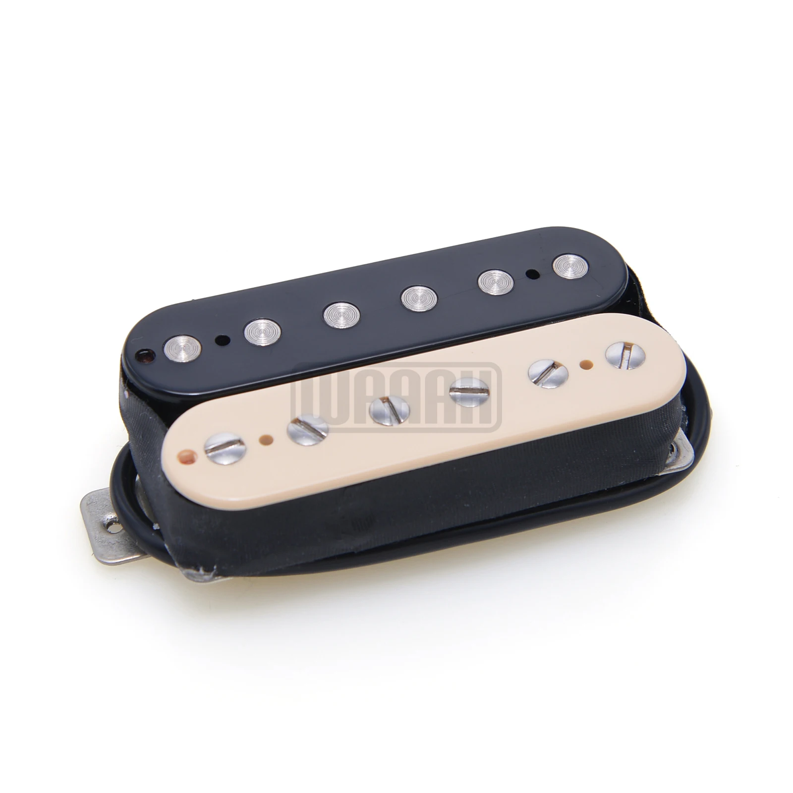Wah-Pickups 1 Stück Alnico V Humbucker Pickups waaah SH2 und SH4 Nickel Gold Zebra Schwarz Creme Weiß Farbe WAAAH Logo WAA5PHBSH – Detail 6