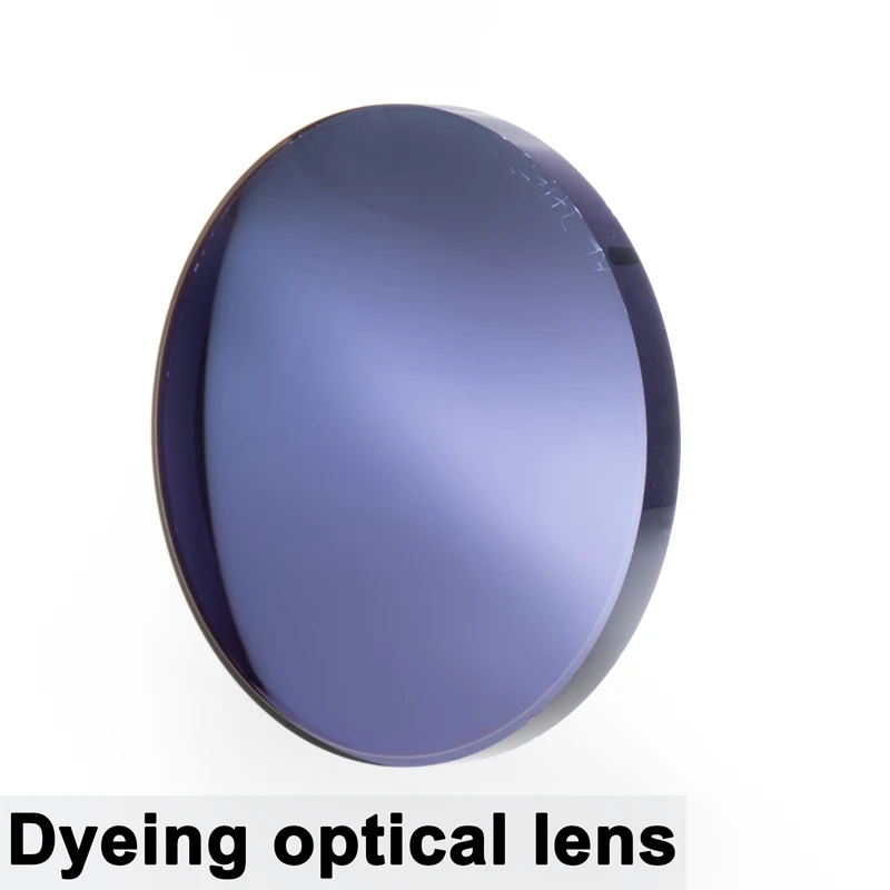 A Pair Of Optical Tinted Lens Dyed Myopia Presbyopia Aspheric Prescription Scratch-resistant 1.56 1.61 1.67 Index