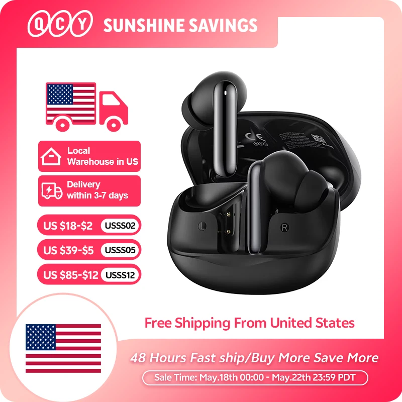 QCY Melobuds N50 Wireless Earbuds with Active Noise Cancellation