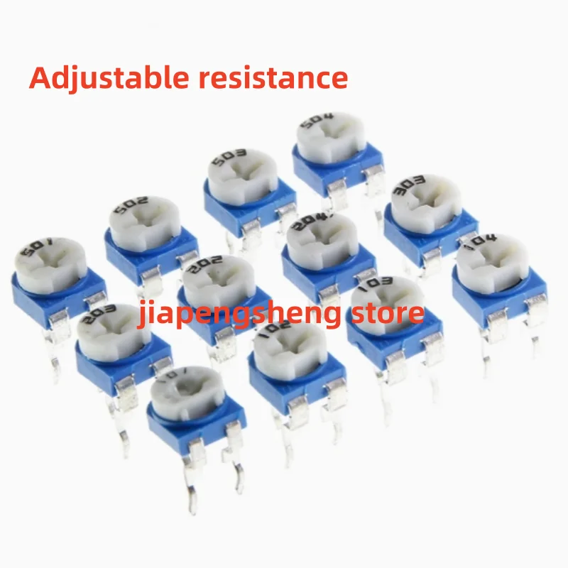 (10PCS) Horizontal induction cooker Blue and white adjustable resistance 100/200/500R 1M 2/5/10/20/30/47/50K