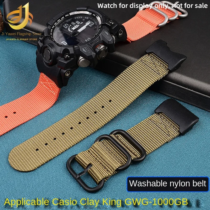 

WatchBands for G-SHOCK Casio GWG-1000 Fabric Strap Men's Big Mud King Modified Gwg1000 Bracelet Replace Accessories nylon strap