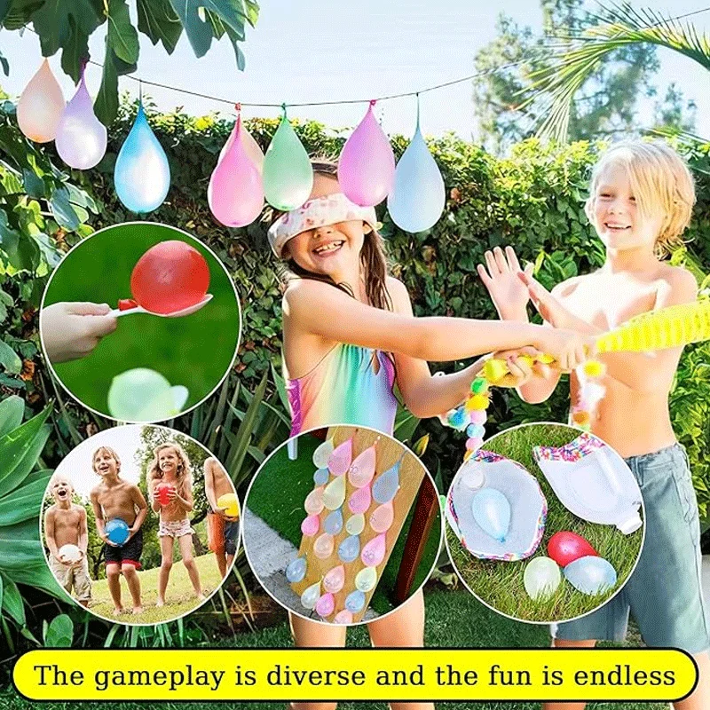 Self-Sealing Water Balloons, Colorful 111/333Pcs Rapid Fill Water Balls for Summer Parties, Beach Pool Water Fight Activities