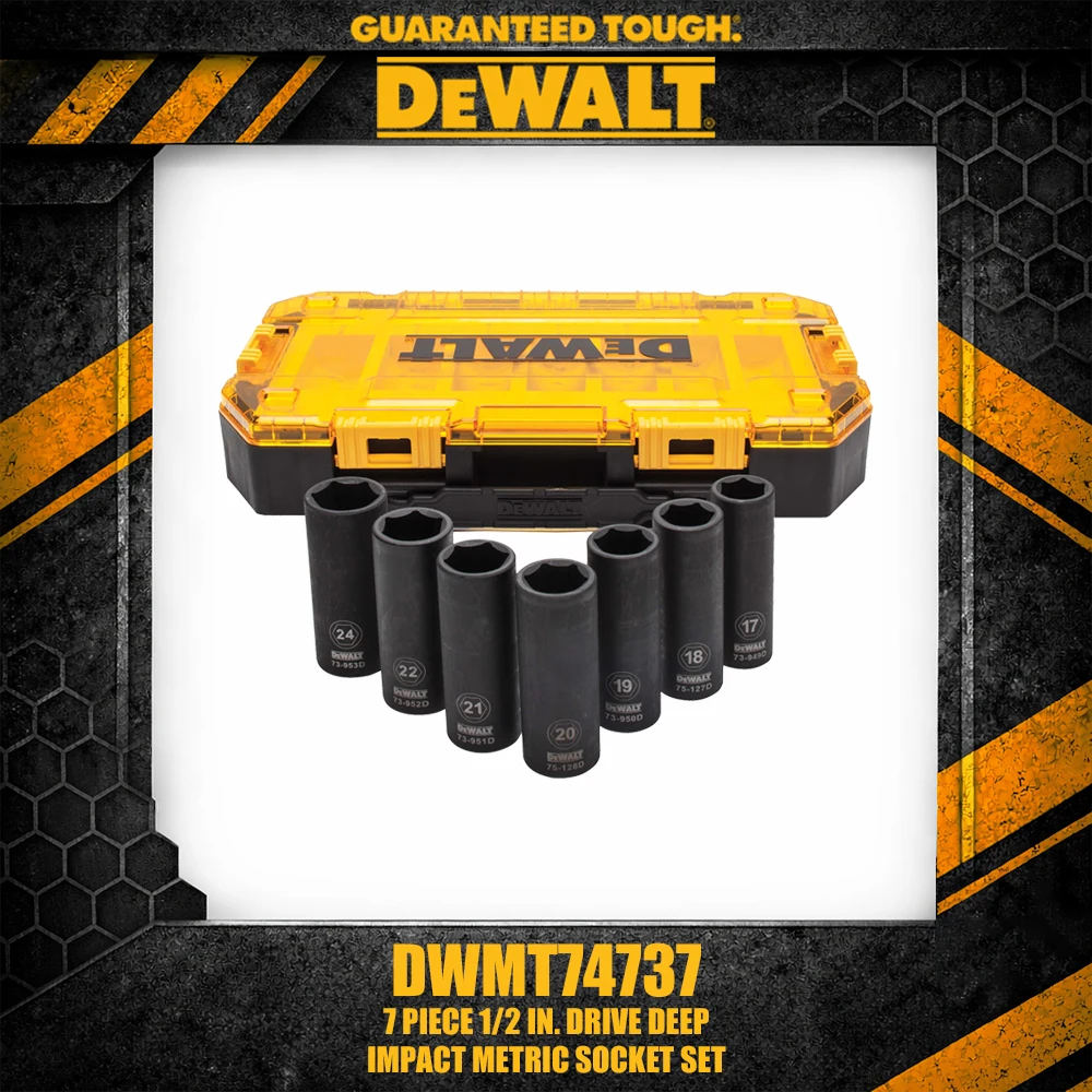 

DEWALT Hand Tools Drive Combination Socket Wrench Accessory Set Automotive 1/2in 1/4in 3/8in Hand Tool