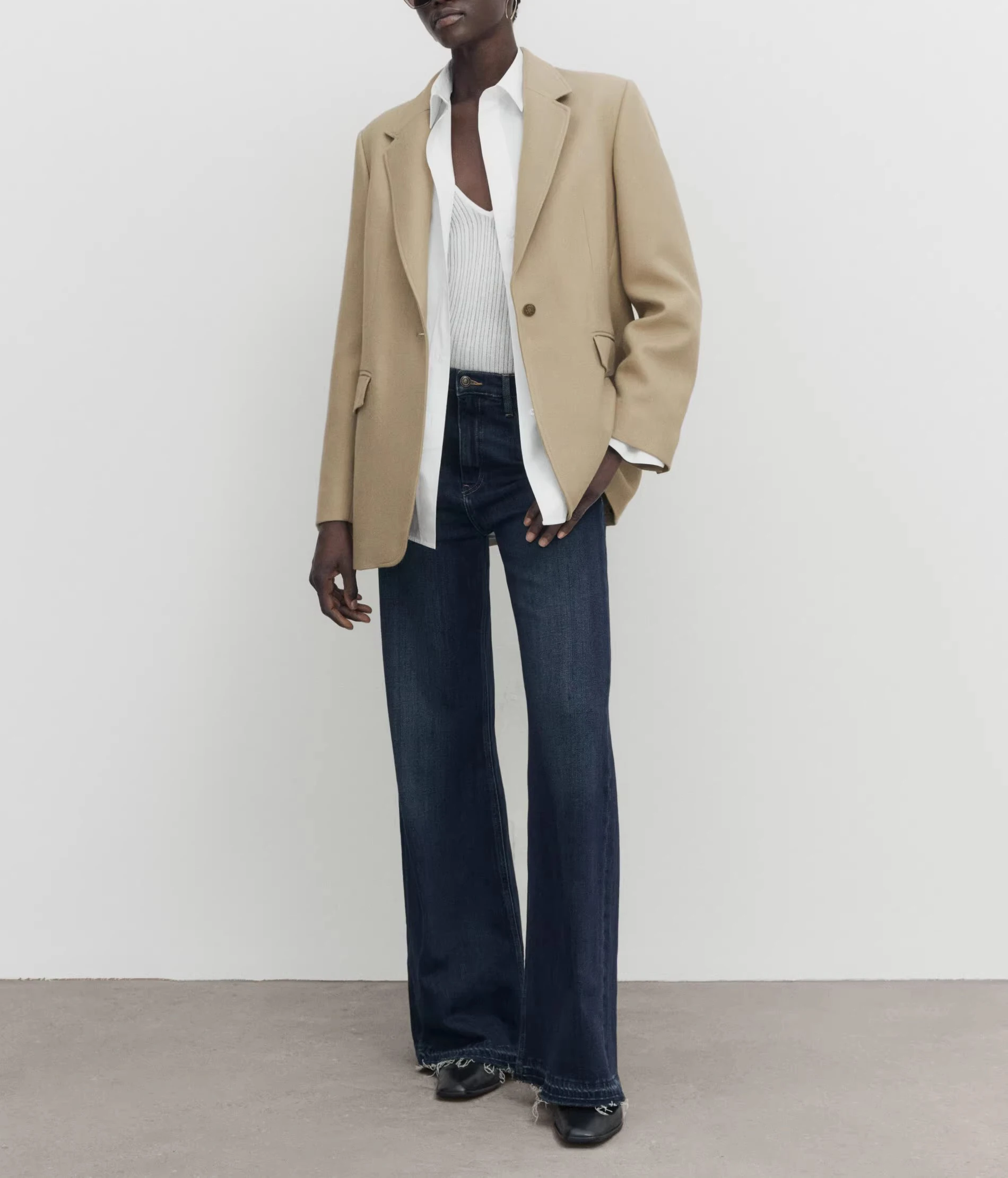 Primavera New Sle Loose Fit Abito con un bottone Jaet OL Commute Faion Classic Money Sle Poliestere Lungo Sve Color