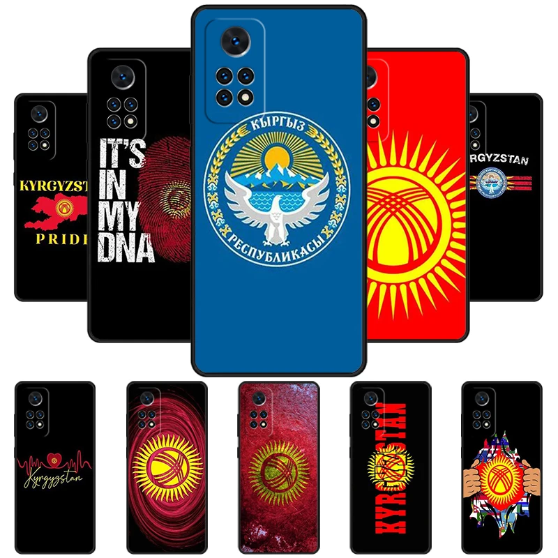 Funda de teléfono con bandera de Kirguistán para Redmi Note 11 EPro 11S 10T 9S Promax 8 Pro Xiaomi Mi 11 12X 12S Ultra