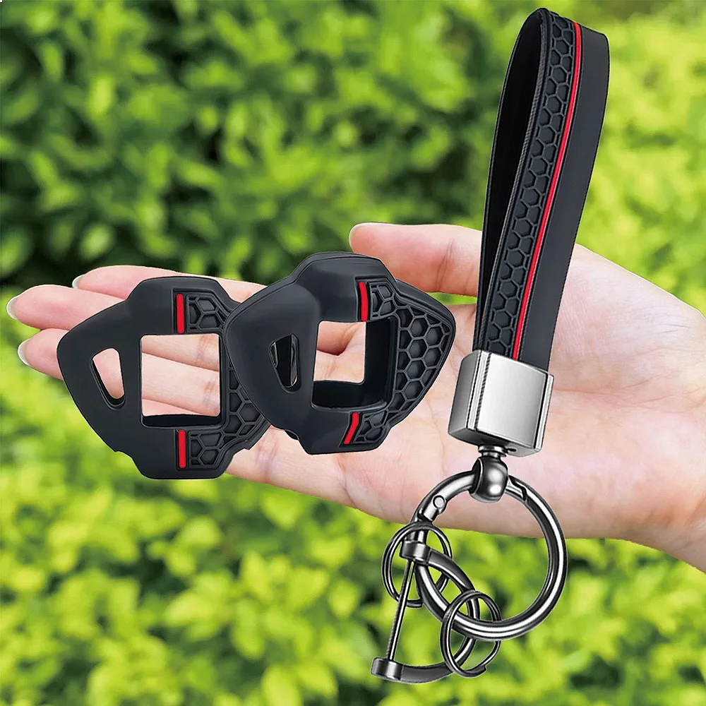 Silicone Car Key Fob Cover Case For Suzuki Vstrom 650 1000 1050 DL650 DL1000 Auto Key Shell view 2