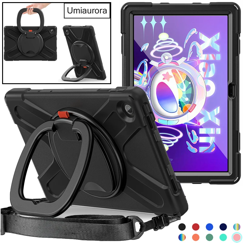 

For Lenovo Tab M10 Plus TB-X606F 10.6 TB128FU 3rd 10.1 inch TB328FU TB-X306F Shockproof Tablet Case Hand Ring Stand Rugged Funda