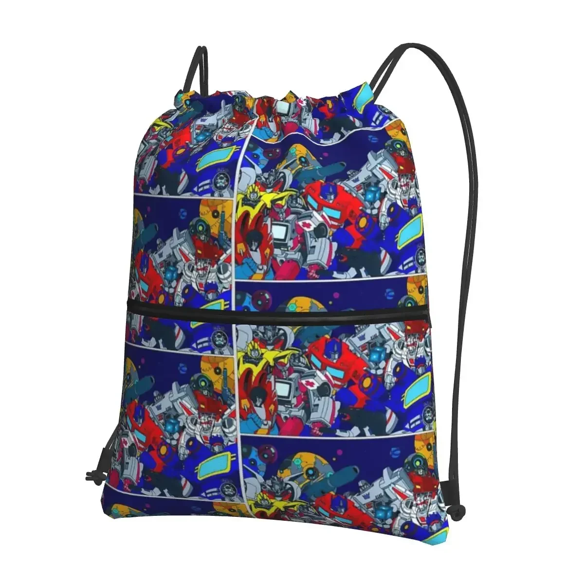 Transformers Autobots Portable Backpacks Drawstring Bag Fashion Drawstring Bundle Pocket Storage Bags For School Students
