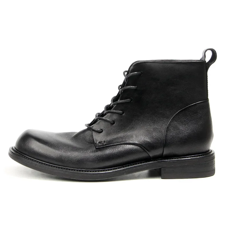 Handgemachte Herren Stiefeletten Retro Hochwertige Schuhe Herren Lederstiefel