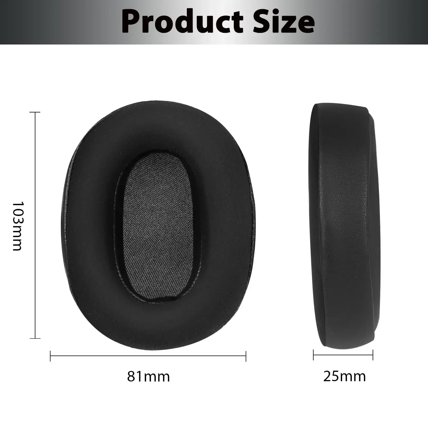 Cuscinetti auricolari di ricambio per cuffie Sony WH-XB900N Cuscinetti/orecchie in memory foam morbido