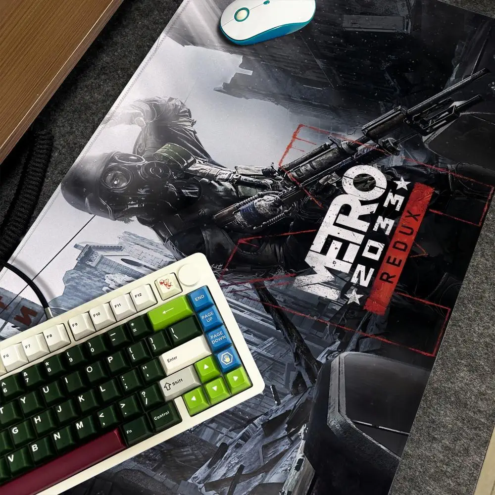 

Game M-Metro 2033 Mouse Pad Xxl Computer Large Size Non-slip Gamer Keyboard 90x40cm Art Design HD Deskmat