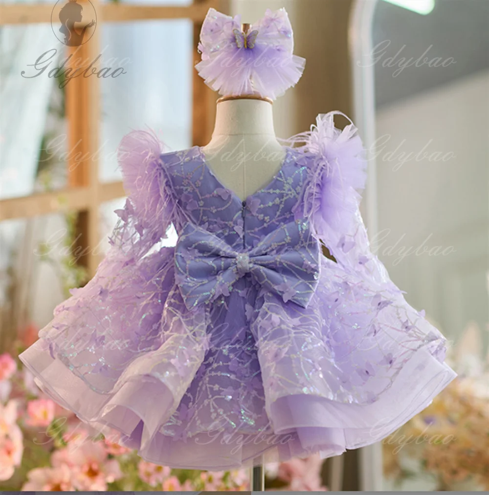 Великолепное платье маленькой принцессы с цветочным узором для девочек, двухцветное лоскутное платье с красным бантом, детское бальное платье для дня рождения