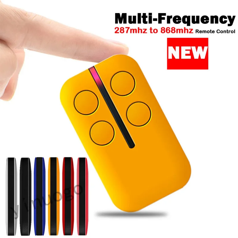 

280mhz-868mhz Multifrequency Garage Door Remote Control Duplicator Copy Clone Remote Garage Door Opener Variable Code Command