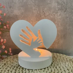 Love Palm Hand Candle Holder Silicone Mold DIY Cement Gypsum Clay Pouring Resin Mold Home Decoration Ornaments