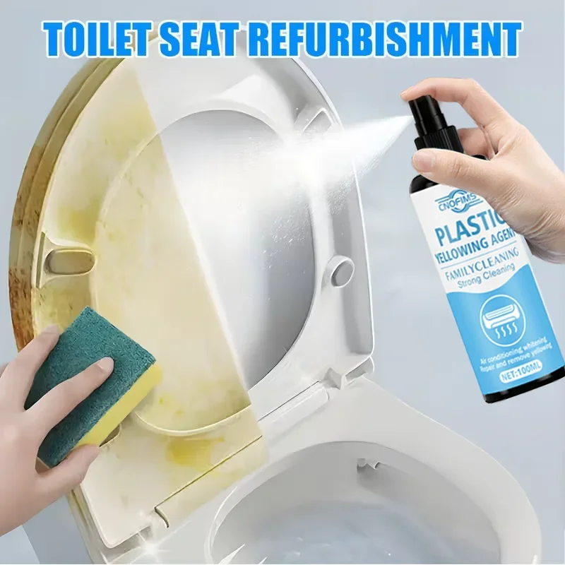 Fasilawei Plastic Yellowing Removal Spray: Fast-acting for Car/AC/appliances—restores white,safe, long-lasting protection, easy