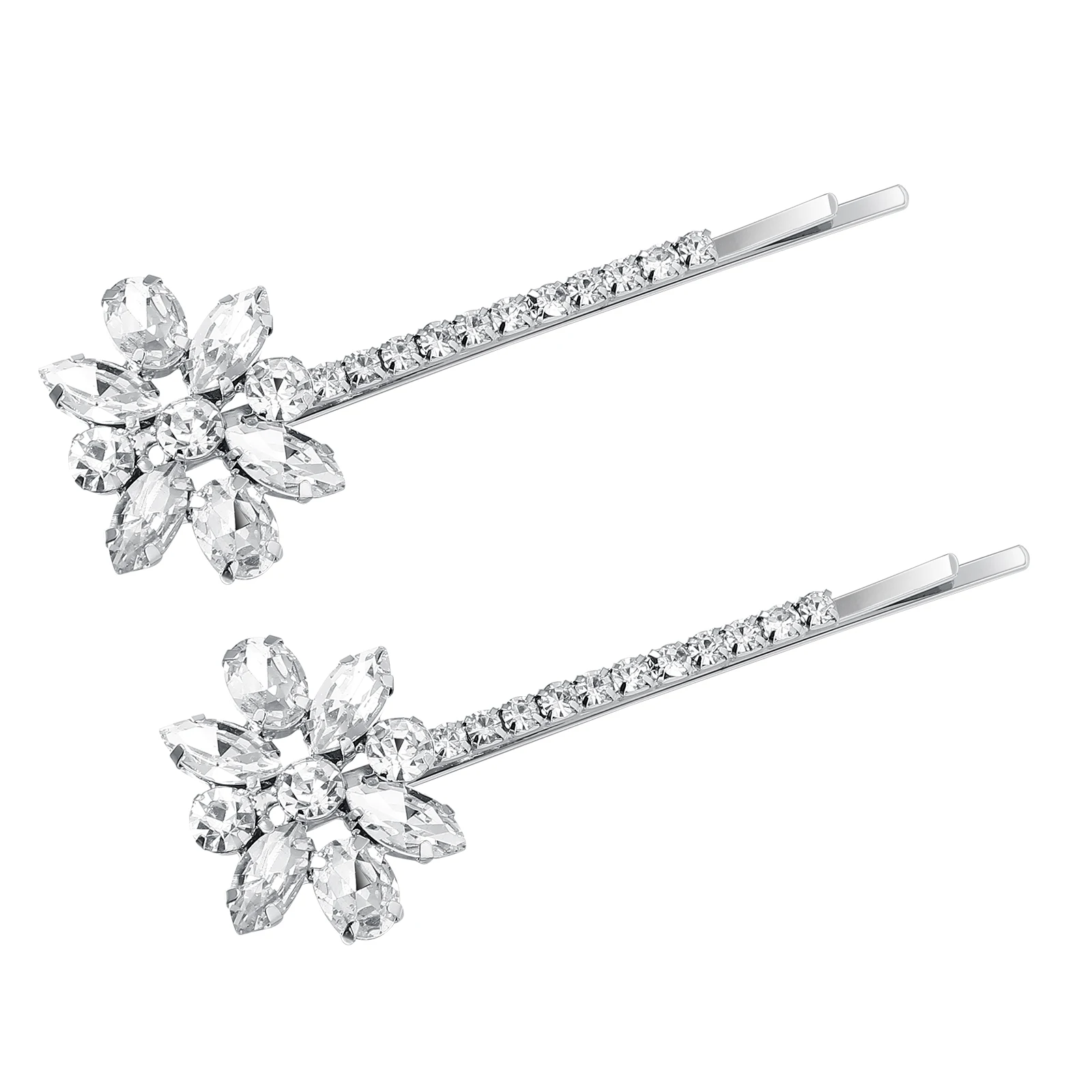 

Rhinestone Hair Accessories Sparkly Korean Version Bobby Pin for Girls Barrette Clips Vintage Style Wedding Party Prom
