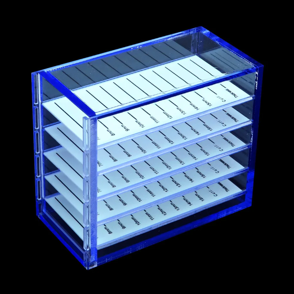 Wholesale Eyelash Extensions Pallets Organizer False Lash  Holders Box 5 Layers Acrylic Storage Eyelashes  Makeup Tools Supplies