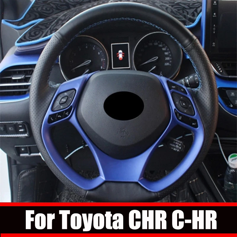 Dla Toyota CHR C-HR 201718 19 20 2021 2022 ABS z włókna węglowego wykończenia kierownicy samochodu kierunek sterowania dekoracji akcesoria
