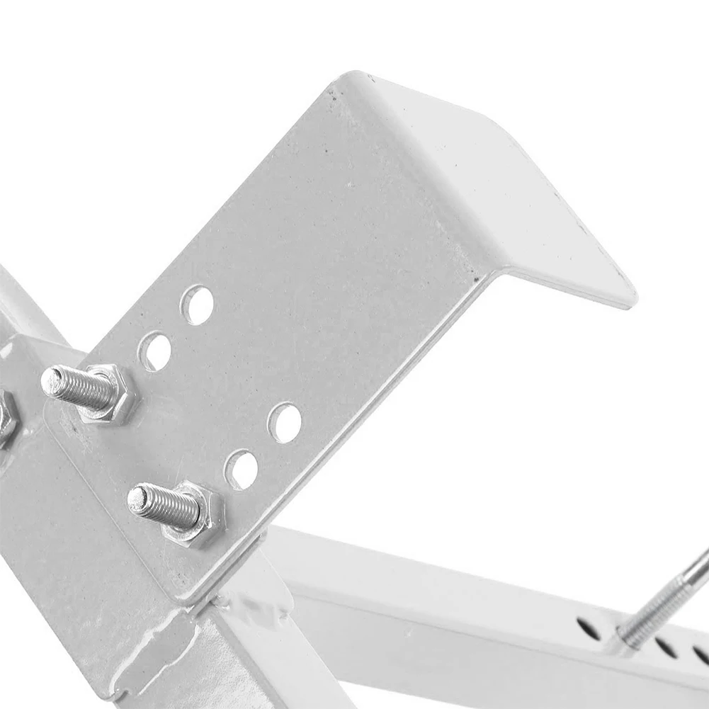 

Gray Gutter Guard Adjustable Stabilizer Flexible Mounting Holes Improved Ladder Stability For Building Painting