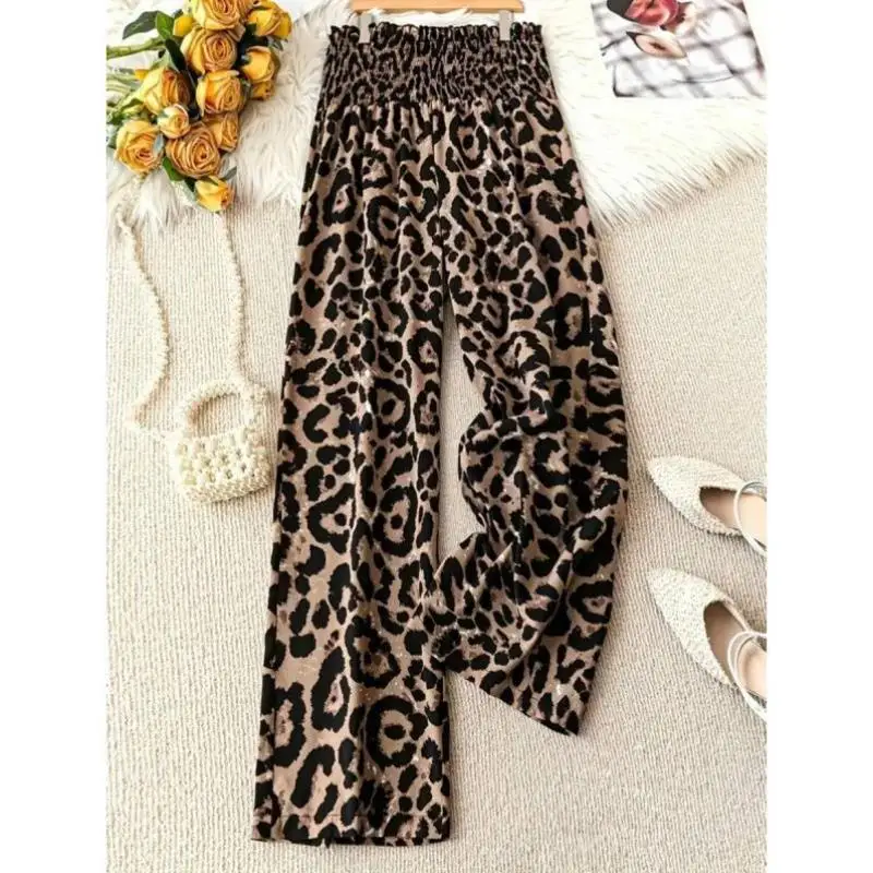 

Casual Leopard Print Pants Y 923 Cross-Border Sle Spring Summer Autumn Winter Loose Fit Ciwalk Nine-Piece Pants