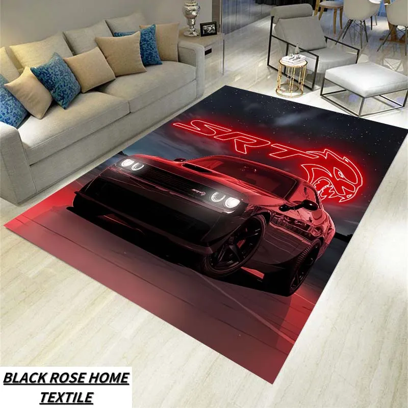 

Коврик SRT Hellcat Dodge Challenger — коврик для кемпинга, реквизит для фотосъемки и нескользящий детский коврик — спортивный автомобильный ковер для путешествий и дома
