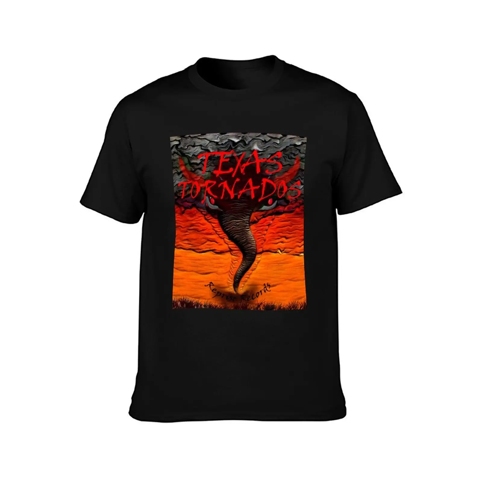 Texas Tornados band artwork C T-Shirt Summer Casual Cotton Tee Oversized Streetwear Tops Vintage Graphic Print 100% Cotton